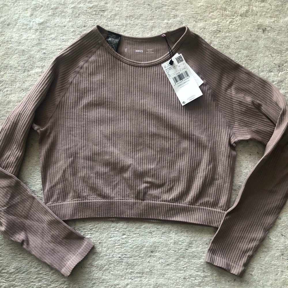 Mango Dusty Rose Crop Top